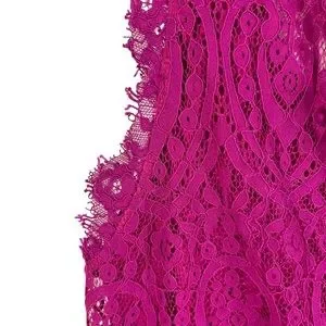 v neck lace cocktail dress White V-Neck Lace High Low Prom Dress, White Evening Dress US 4 / Custom Color main image 0